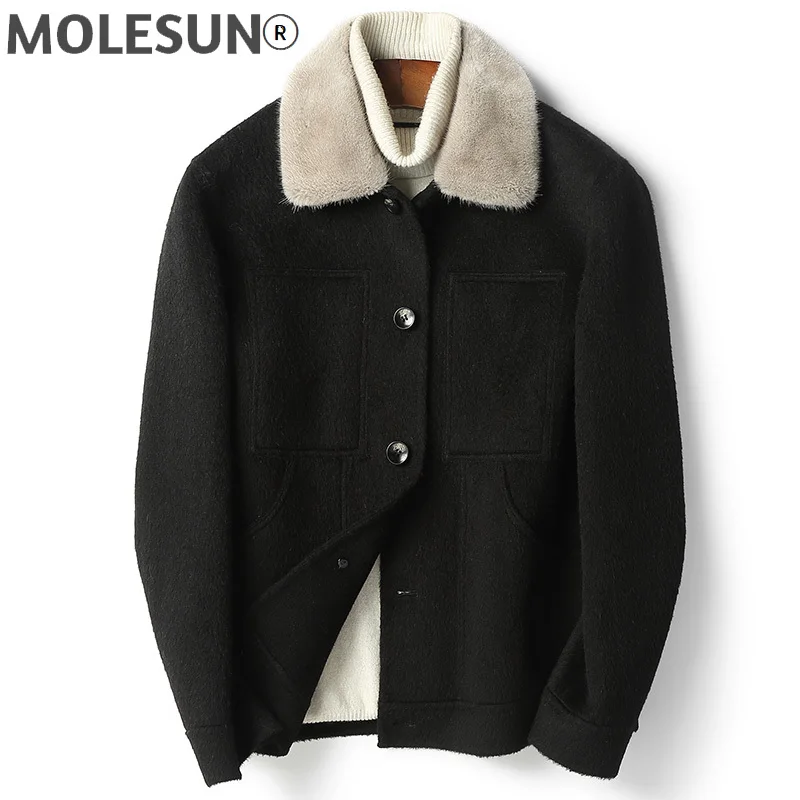 AKOOSUN Winter jacket men clothing real wool coat male casual clothes double-sided 100% mink fur collar chaqueta hombre LXR590
AKOOSUN Winter jacket men clothing real wool coat male casual clothes double-sided 100% mink fur collar chaqueta hombre LXR590