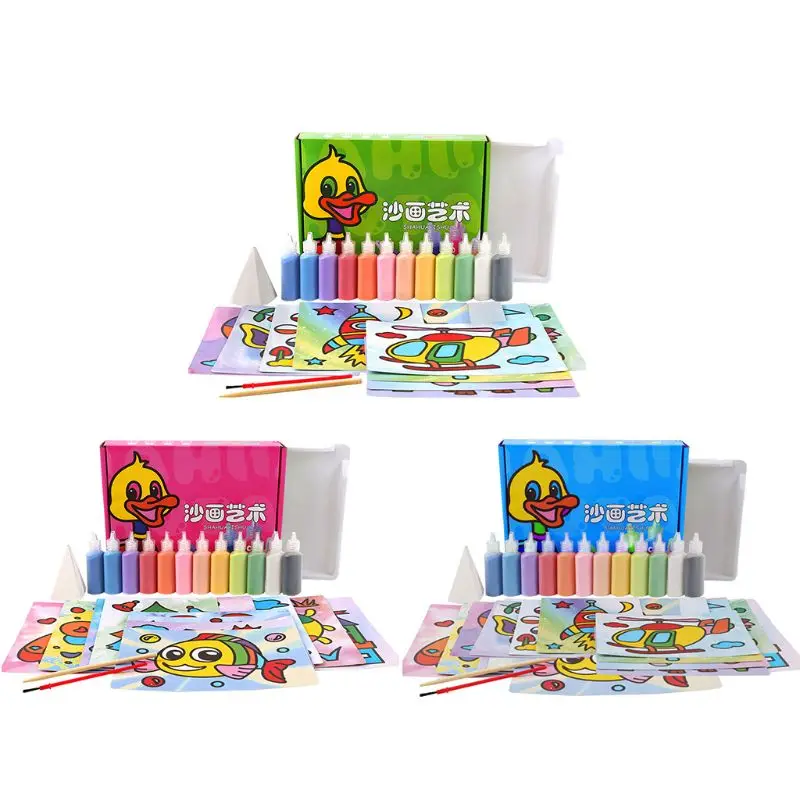 DIY Sand Painting Toy for Children Drawing Kids Board Sets Bubble Sand Handmade Picture Paper Craft Sand Draw Art
DIY Sand Painting Toy for Children Drawing Kids Board Sets Bubble Sand Handmade Picture Paper Craft Sand Draw Art