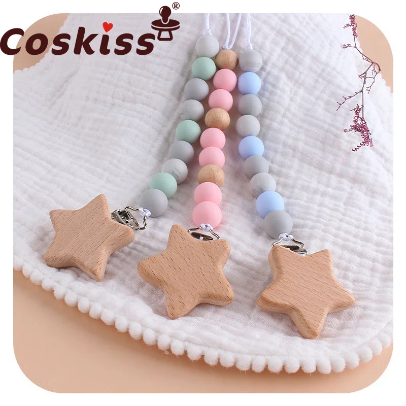 Цепочка для пустышки Coskiss без бисфенола А, буковая Деревянная звезда, зажим для пустышки, держатель для пустышки, детские игрушки для прорез...
Цепочка для пустышки Coskiss без бисфенола А, буковая Деревянная звезда, зажим для пустышки, держатель для пустышки, детские игрушки для прорез...