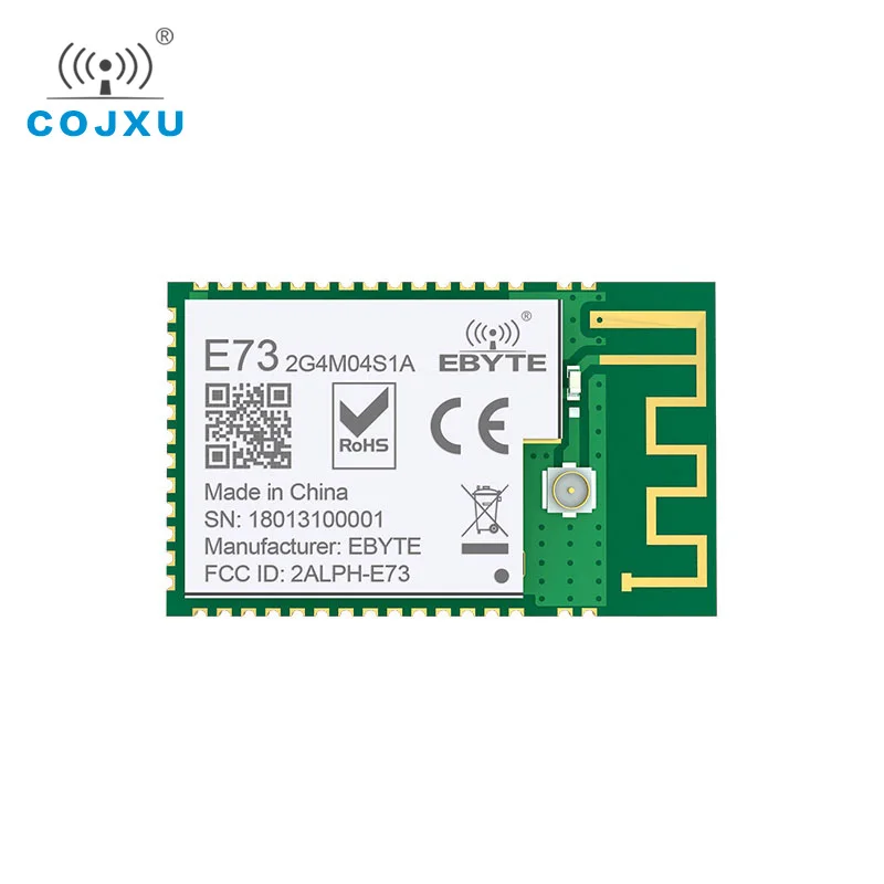 nRF52810 Bluetooth cojxu E73-2G4M04S1A 2.4Ghz 2.5mW IPEX PCB Antenna IoT uhf Wireless Transceiver SMD Transmitter
nRF52810 Bluetooth cojxu E73-2G4M04S1A 2.4Ghz 2.5mW IPEX PCB Antenna IoT uhf Wireless Transceiver SMD Transmitter