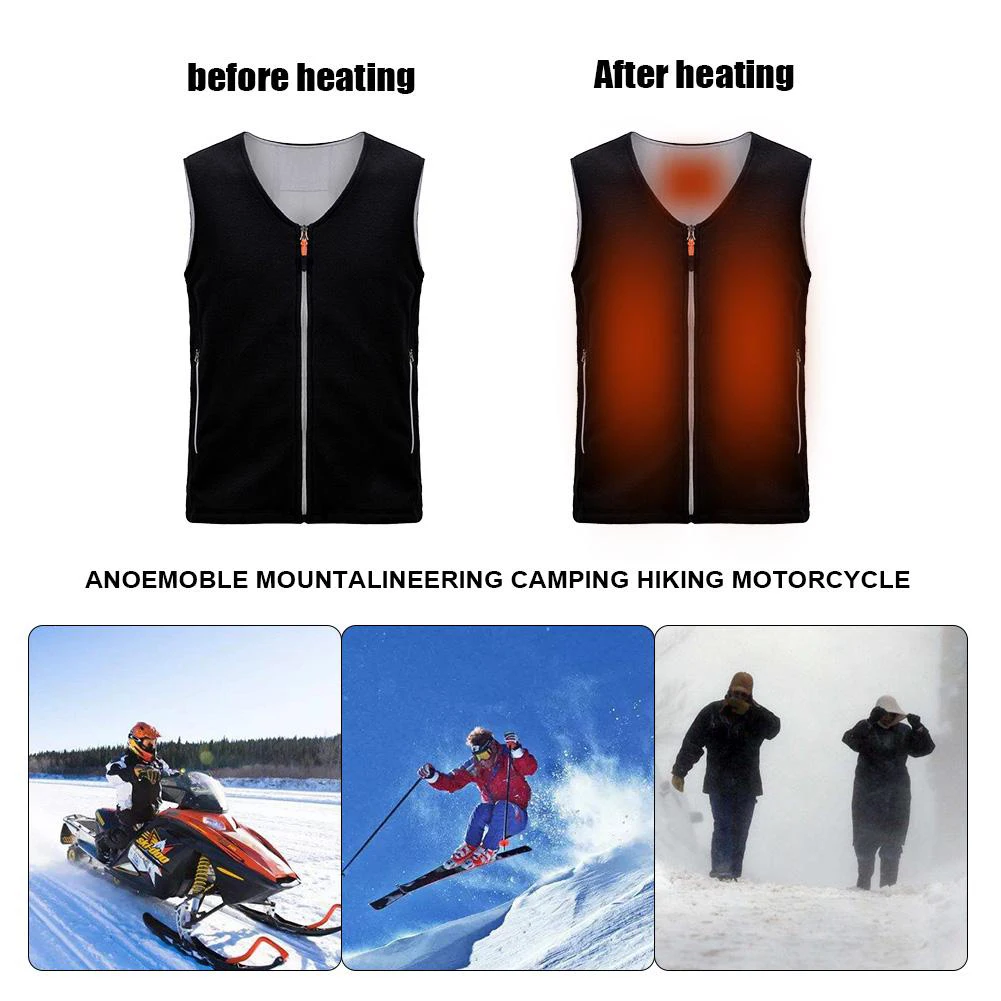 Couple Heated Vest Graphene Carbon Fiber Adjustable Temperature Heating Vest Outdoor sports Heated Jacket Fishing Waistcoat
Couple Heated Vest Graphene Carbon Fiber Adjustable Temperature Heating Vest Outdoor sports Heated Jacket Fishing Waistcoat
