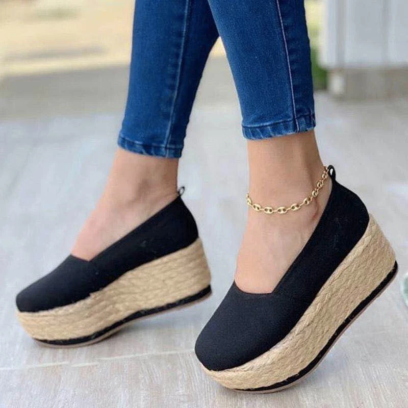 Canvas Hemp Bottom Ladies Shoes Women Slip-On Casual Footwear Female New Dropshipping Women Flat Platform Vulcanized Shoes
Canvas Hemp Bottom Ladies Shoes Women Slip-On Casual Footwear Female New Dropshipping Women Flat Platform Vulcanized Shoes