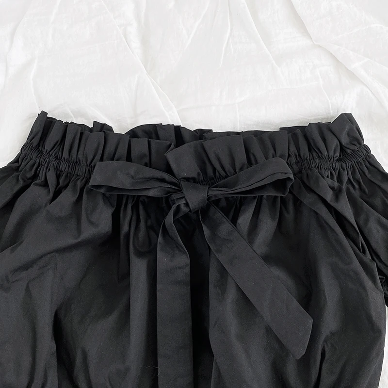 Summer sexy slash neck strapless wooden ears bow slim short section slim all-match shirt
Summer sexy slash neck strapless wooden ears bow slim short section slim all-match shirt