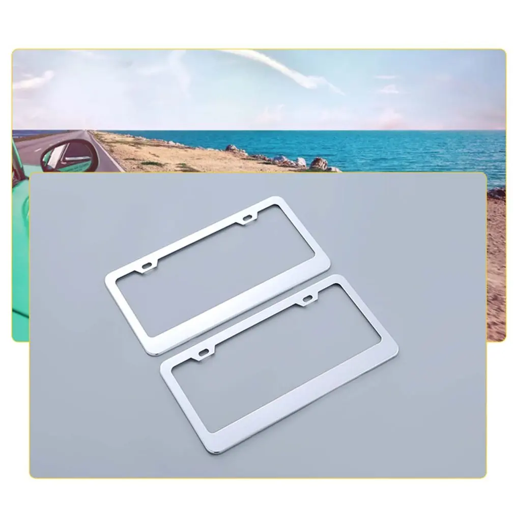 Aluminum Alloy License Plate Frame Well-designed Stress Structure Durable Plate Frame Convenient To Install
Aluminum Alloy License Plate Frame Well-designed Stress Structure Durable Plate Frame Convenient To Install