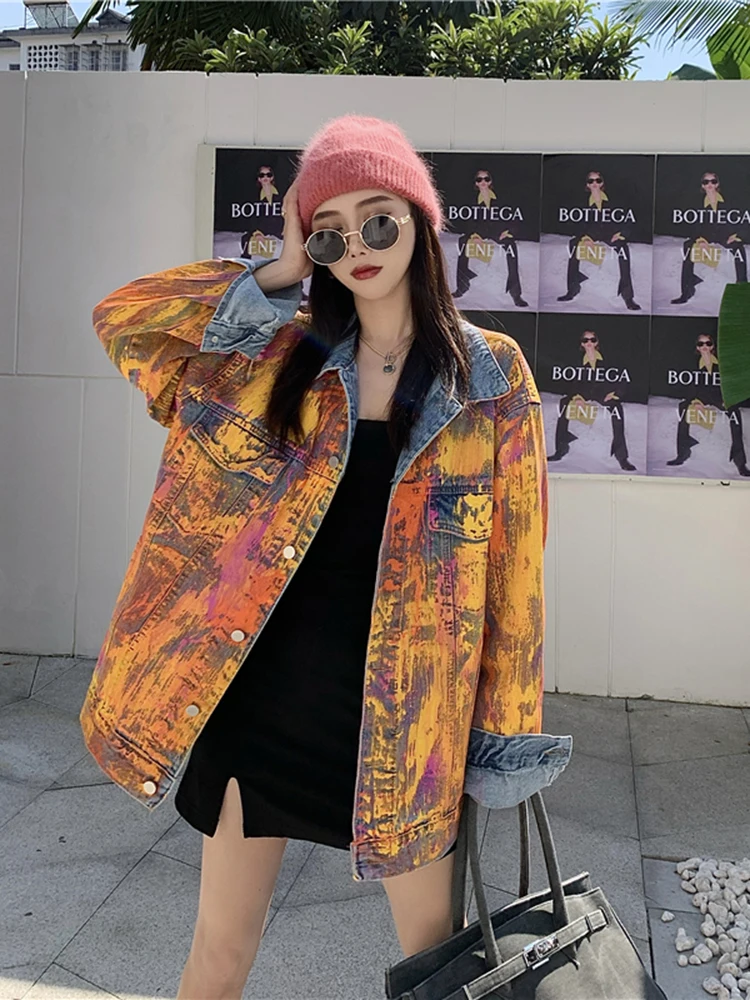 Простая повседневная куртка на пуговицах, свободные винтажные джинсовые куртки с принтом, женская уличная одежда, кардиган, Женская куртка,...
Простая повседневная куртка на пуговицах, свободные винтажные джинсовые куртки с принтом, женская уличная одежда, кардиган, Женская куртка,...