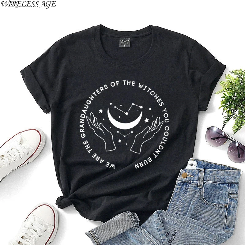 WIRELESS AGE T Shirt Women Short Sleeve Round Neck Love Moon Clock Printed Loose Cotton Casual Women's Tops Summer Fashion Wild
WIRELESS AGE T Shirt Women Short Sleeve Round Neck Love Moon Clock Printed Loose Cotton Casual Women's Tops Summer Fashion Wild