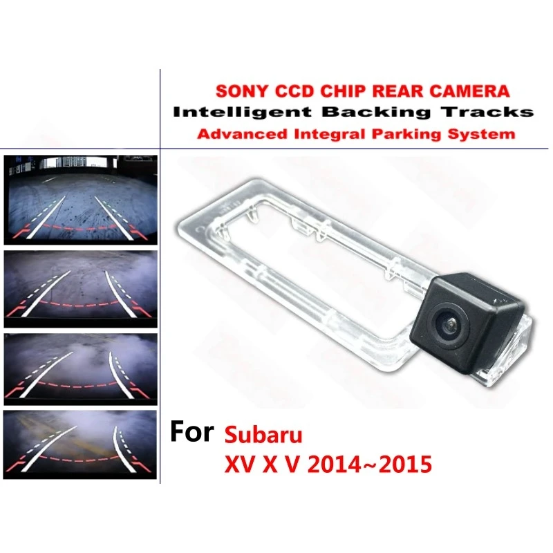 

for Subaru XV X V 2014 2015 HD CCD Intelligent Dynamic Trajectory Car Rear View Reverse Backup Tracks Camera Waterproof