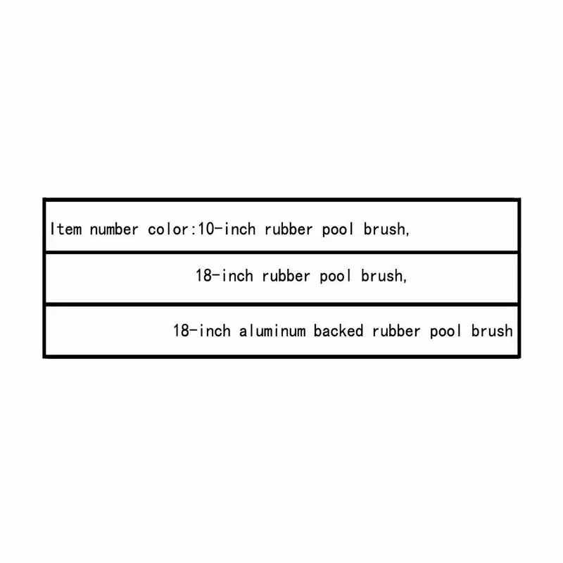 10inch Swimming Pool Wall Brush Cleaning Tools Aluminum For Pond Handle Cleaner Pool Spa Spring Tool Swimming Hot Pools U7K2
10inch Swimming Pool Wall Brush Cleaning Tools Aluminum For Pond Handle Cleaner Pool Spa Spring Tool Swimming Hot Pools U7K2