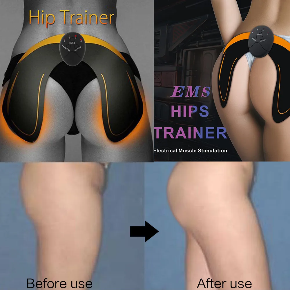 EMS Electric Muscle Stimulator Hips Trainer Smart Wireless Buttocks Abdominal ABS Stimulator Fitness Body Slimming Massager 
EMS Electric Muscle Stimulator Hips Trainer Smart Wireless Buttocks Abdominal ABS Stimulator Fitness Body Slimming Massager