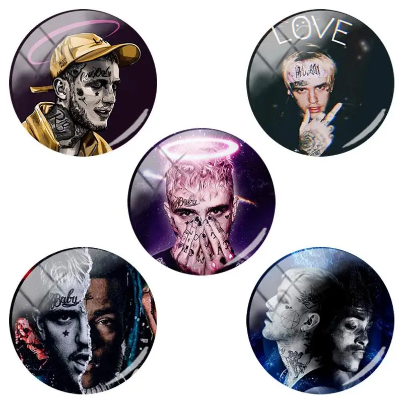 TAFREE New Fashion Lil Peep Rap Singer Art Painting Round Glass Jewelry Findings Flat Back 12-25mm Size Can Chose Hot Selling
TAFREE New Fashion Lil Peep Rap Singer Art Painting Round Glass Jewelry Findings Flat Back 12-25mm Size Can Chose Hot Selling