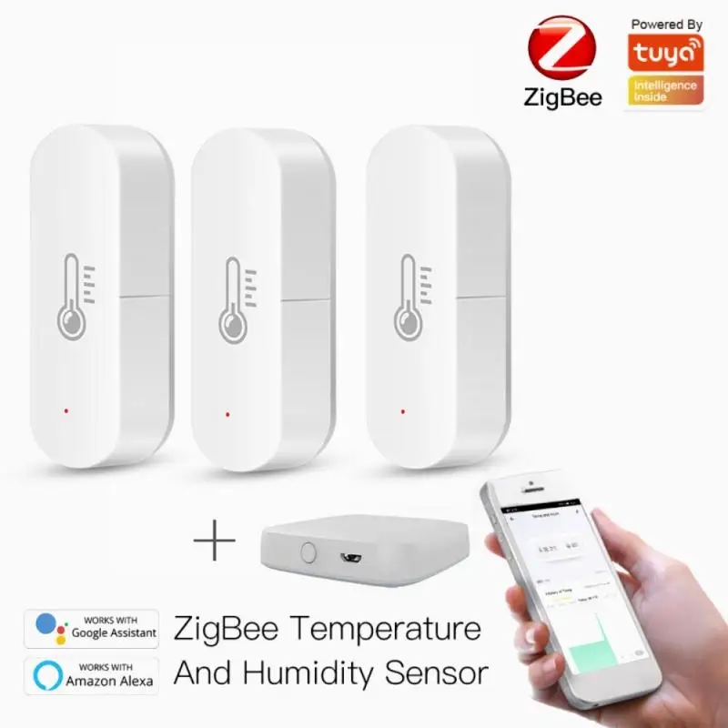 Умный датчик температуры и влажности Tuya ZigBee, совместим со шлюзом Zigbee, с управлением через приложение Alexa Google Home
Умный датчик температуры и влажности Tuya ZigBee, совместим со шлюзом Zigbee, с управлением через приложение Alexa Google Home