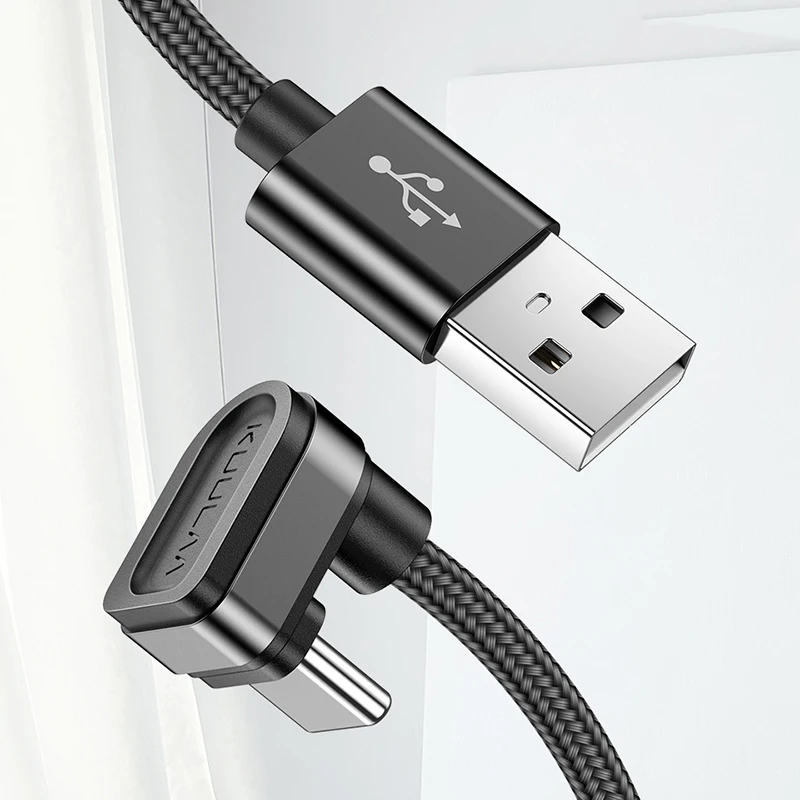 1m/2m нейлоновый Кабель с разъемом USB-C для 180 градусов устройство быстрой зарядки USB