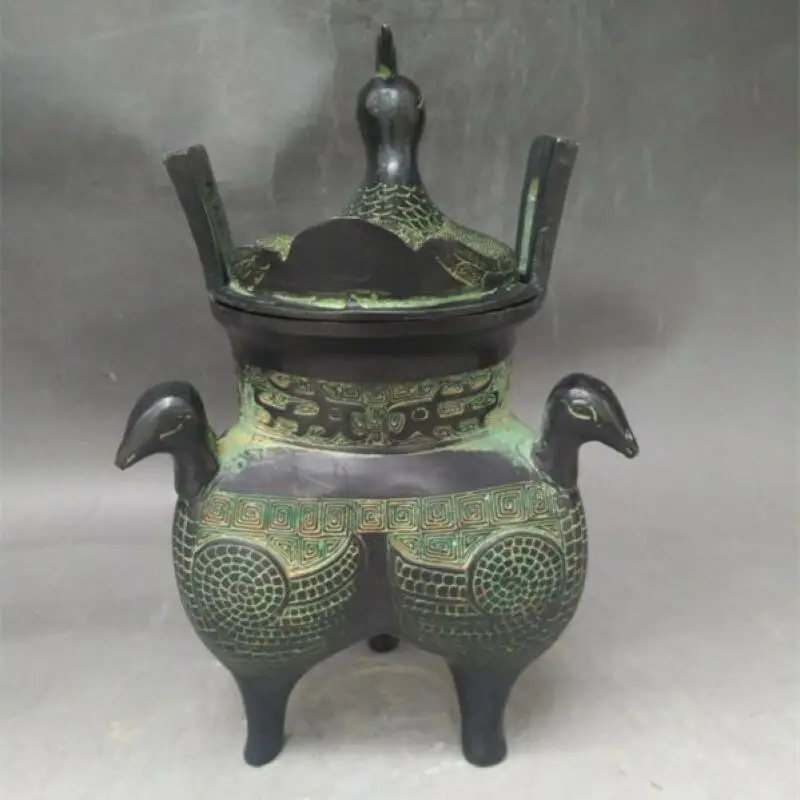 Декоративная ручная Изысканная бронзовая резьба четыре павлина на удачу курильница талисман Статуя Украшение коллекционные украшения
Декоративная ручная Изысканная бронзовая резьба четыре павлина на удачу курильница талисман Статуя Украшение коллекционные украшения