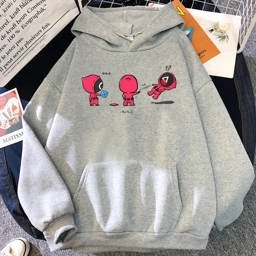 Cartoon Cute Squid Game Sweatshirt Mens Casual Loose Fleece Hoodies Hot Korean TV Movie Streetwear Cosplay Fashion Hoodie Men
Cartoon Cute Squid Game Sweatshirt Mens Casual Loose Fleece Hoodies Hot Korean TV Movie Streetwear Cosplay Fashion Hoodie Men