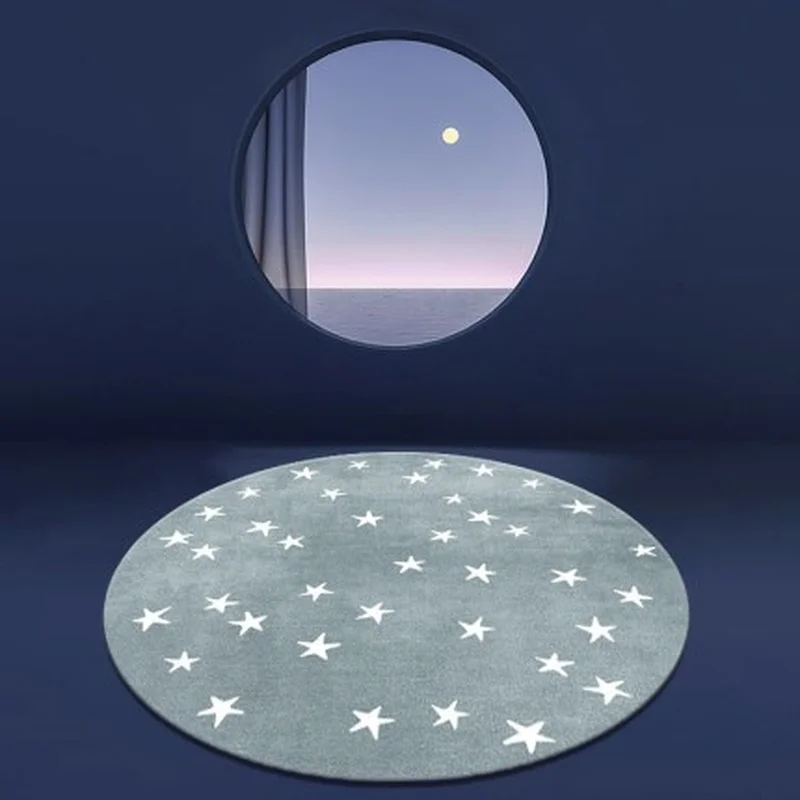 Circle Rug Area Rug Starry Sky Carpet Children's Room Cartoon Rug Thicken Home Mat Carpets for Living Room Tapetes Alfombra
Circle Rug Area Rug Starry Sky Carpet Children's Room Cartoon Rug Thicken Home Mat Carpets for Living Room Tapetes Alfombra
