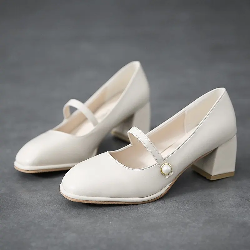 Bigs Size 42 Women Shoes PU Leather Mary Jane Heels Women Block Heel Sexy Ladies Dress Shoes Pumps Fashion Party Casual Shoes
Bigs Size 42 Women Shoes PU Leather Mary Jane Heels Women Block Heel Sexy Ladies Dress Shoes Pumps Fashion Party Casual Shoes