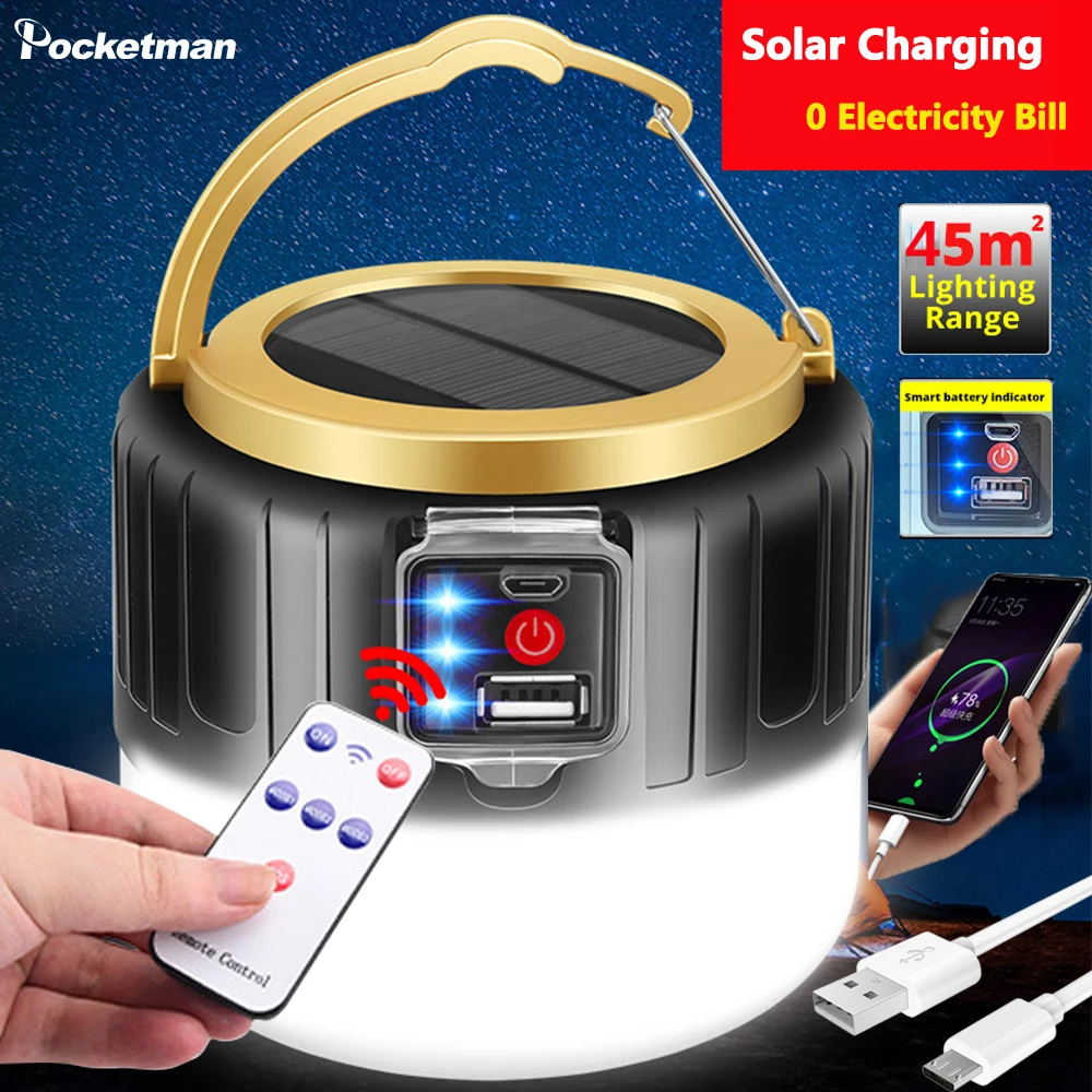 Portable Solar Charging Bulb Solar Lamp Remote Control Lantern Night Market Lamp Mobile Outdoor Camping Light Emergency Lamp
Portable Solar Charging Bulb Solar Lamp Remote Control Lantern Night Market Lamp Mobile Outdoor Camping Light Emergency Lamp