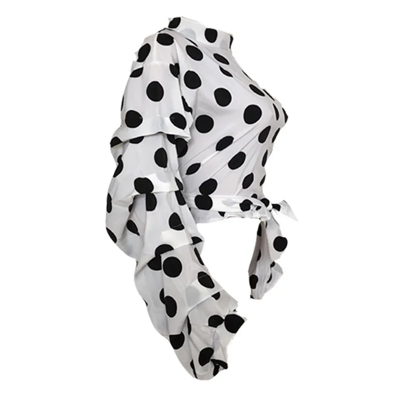 Autumn Fashion S-3XL Women Polka Dot Tops Blouses Lantern Sleeve Casual Shirts Retro Loose Buttons Female dropshipping
Autumn Fashion S-3XL Women Polka Dot Tops Blouses Lantern Sleeve Casual Shirts Retro Loose Buttons Female dropshipping