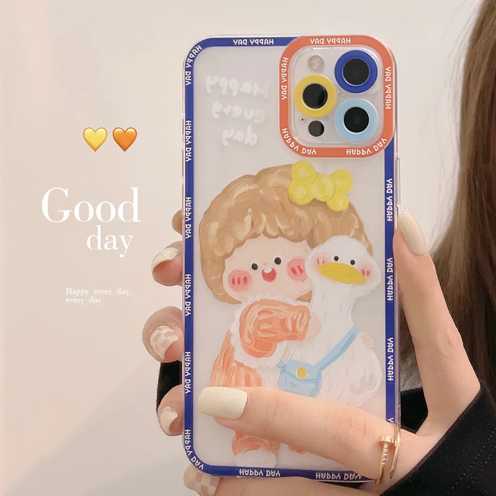 Cute Colorful Duck Soft Phone Case for IPhone 13 12 Mini 11 Pro Max 7 8 Plus XR X XS Max SE 2020 Cover Cases for Girls Women
Cute Colorful Duck Soft Phone Case for IPhone 13 12 Mini 11 Pro Max 7 8 Plus XR X XS Max SE 2020 Cover Cases for Girls Women