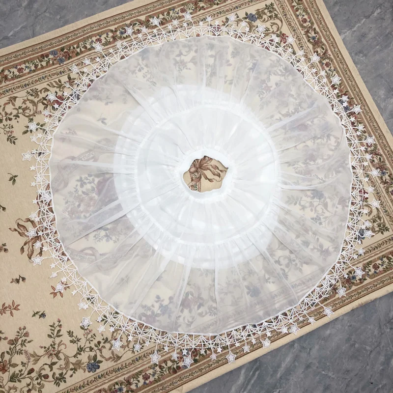 New Summer Sweet Women Skirt Sweet Lolita Adjustable Fishbone Support Violent Petticoat Small Star Lace Skirts Female
New Summer Sweet Women Skirt Sweet Lolita Adjustable Fishbone Support Violent Petticoat Small Star Lace Skirts Female