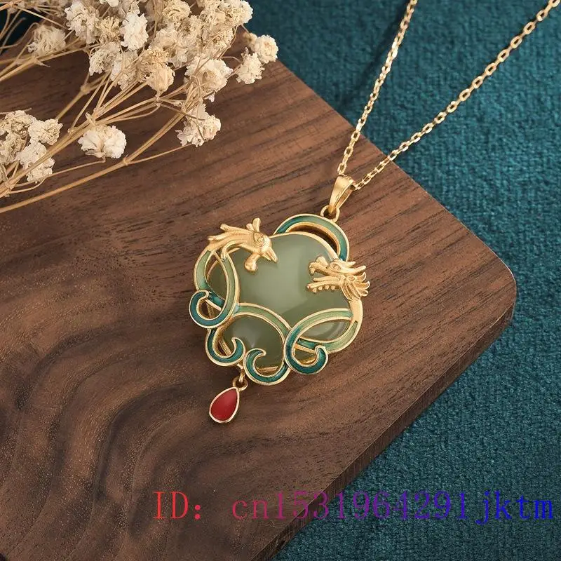 Подвеска в виде Нефритового дракона, серебро 925 пробы, ожерелье с подвеской из циркона, халцедона, модный амулет, кристалл, натуральный драго... 
Подвеска в виде Нефритового дракона, серебро 925 пробы, ожерелье с подвеской из циркона, халцедона, модный амулет, кристалл, натуральный драго...