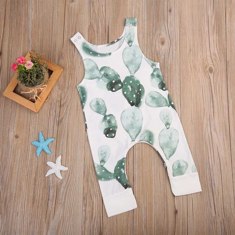 0-24M Summer Baby Clothes Infant Cactus Sleeveless Romper Boys Jumpsuit Girls Print Casual Clothing
0-24M Summer Baby Clothes Infant Cactus Sleeveless Romper Boys Jumpsuit Girls Print Casual Clothing