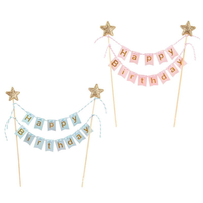 Happy Birthday Cake Topper Bunting Banner Garland Pennant Flags Party Cake Decoration for Kids Girls Boys Supplies
Happy Birthday Cake Topper Bunting Banner Garland Pennant Flags Party Cake Decoration for Kids Girls Boys Supplies