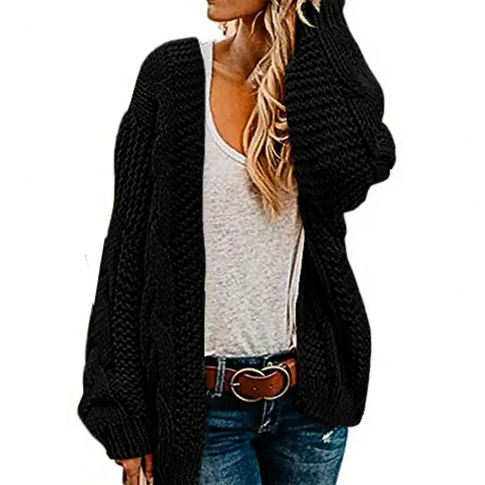 Long Sleeve Open Stitch Top Women's Sweater Coarse Yarn Solid Color Twist Knitted Coat Outerwear
Long Sleeve Open Stitch Top Women's Sweater Coarse Yarn Solid Color Twist Knitted Coat Outerwear