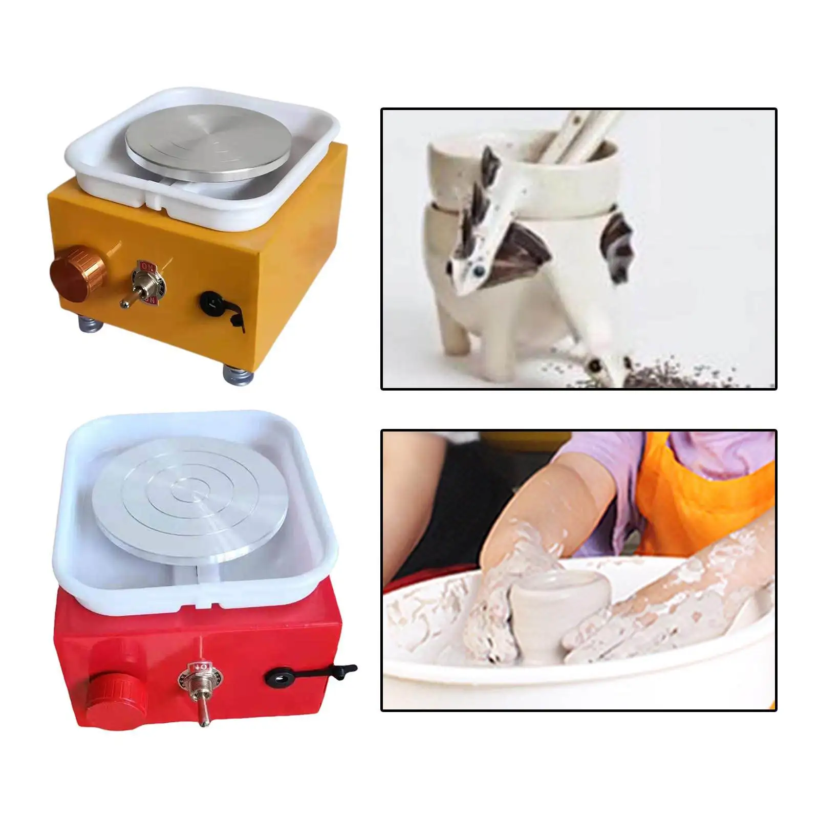 Electric Pottery Wheel Mini Clay Forming Art Craft Ceramic Trimming Wheel US Plug Tool Machine for School Teaching Kids Home Use
Electric Pottery Wheel Mini Clay Forming Art Craft Ceramic Trimming Wheel US Plug Tool Machine for School Teaching Kids Home Use
