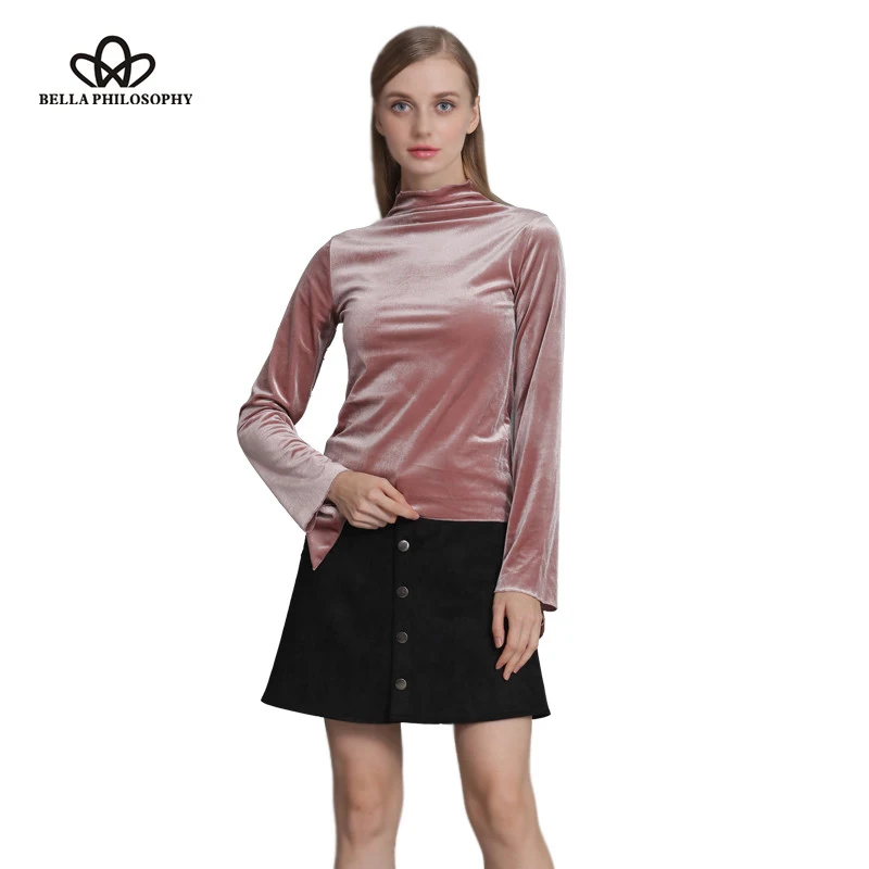 HStar 2020 winter long sleeve bling velvet women pullover Shirt metallic color ladies blusas casual female shirts
HStar 2020 winter long sleeve bling velvet women pullover Shirt metallic color ladies blusas casual female shirts
