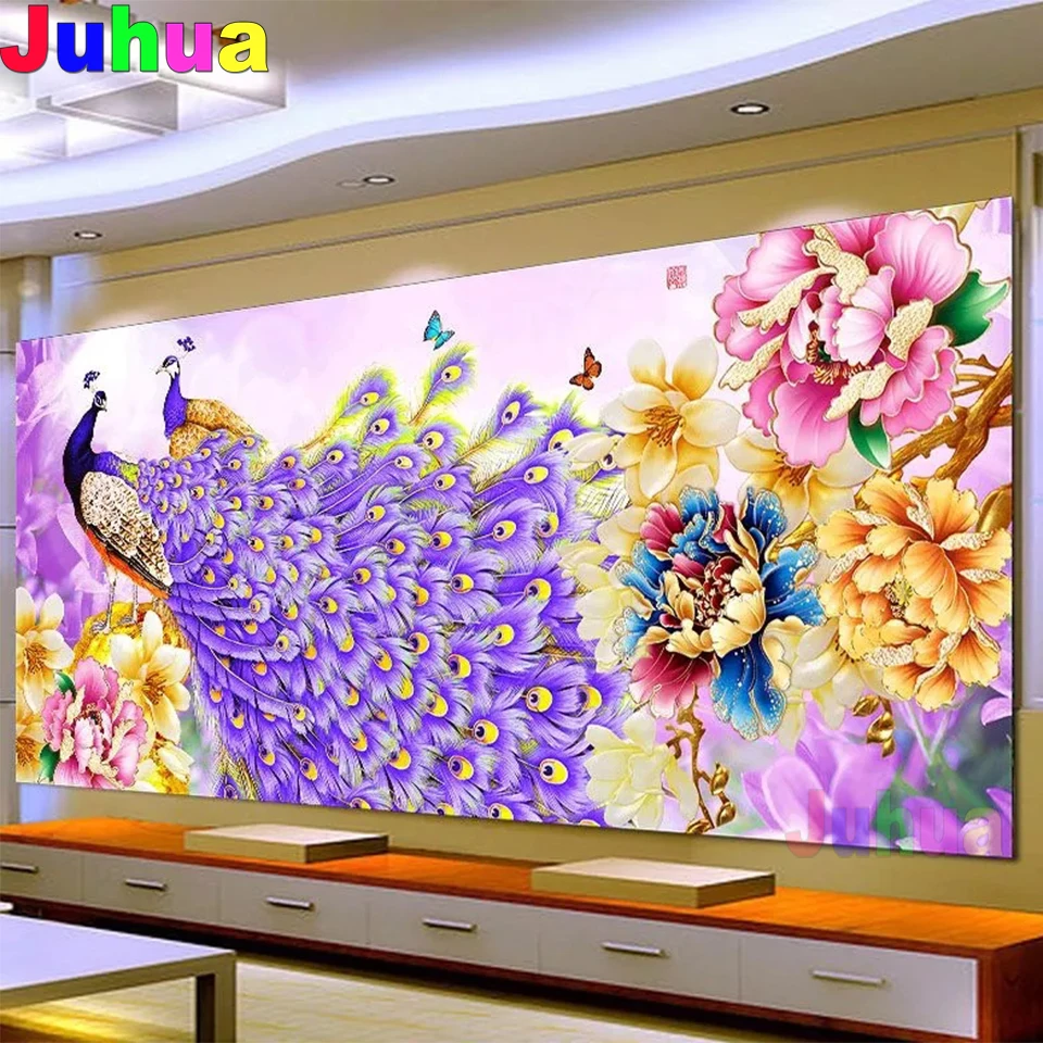 diy diamond embroidery set crystal round diamond painting 5d picture of stones wall decor peacock animals 140x70 cm
diy diamond embroidery set crystal round diamond painting 5d picture of stones wall decor peacock animals 140x70 cm
