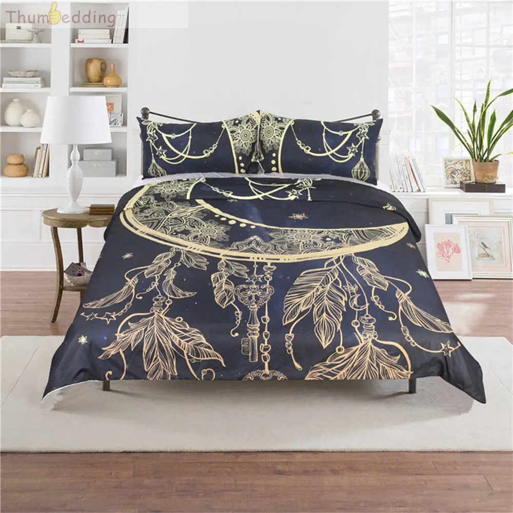 Thumbedding Golden Bedding Set Moon 3D Tortoise Duvet Cover Set King Size National Standard Queen Bed Set with Pillowcase 3pcs
Thumbedding Golden Bedding Set Moon 3D Tortoise Duvet Cover Set King Size National Standard Queen Bed Set with Pillowcase 3pcs