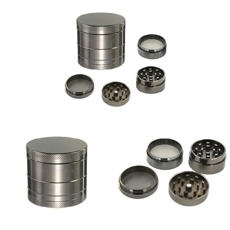 4 Layer Zinc Alloy Herb Grinder 40mm Spice Grass Weed Tobacco Smoke Grinders for Men Smoking Accessories Best Price |