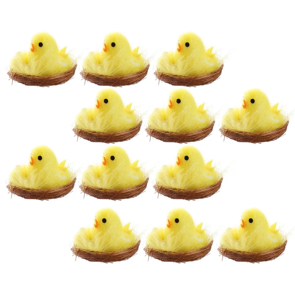 12 Pcs 1 Box Mini Chick Toys Ornaments Practical Teaching Models (Yellow) 
12 Pcs 1 Box Mini Chick Toys Ornaments Practical Teaching Models (Yellow)