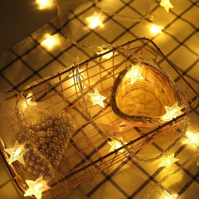 2M Star LED String Lighting Batteries Lamp Bulb Light String Waterproof Christma