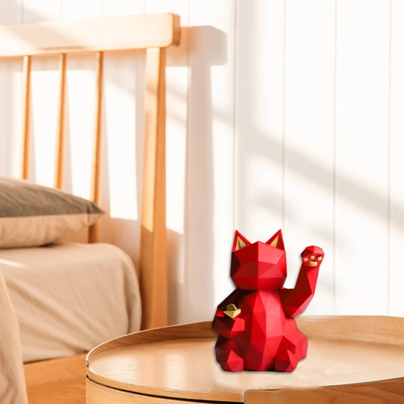 Nordic Creative Abstract Geometric Fortune Cat Figurines Statues Modern Art Animal Sculptures for Home Decoration Desktop
Nordic Creative Abstract Geometric Fortune Cat Figurines Statues Modern Art Animal Sculptures for Home Decoration Desktop