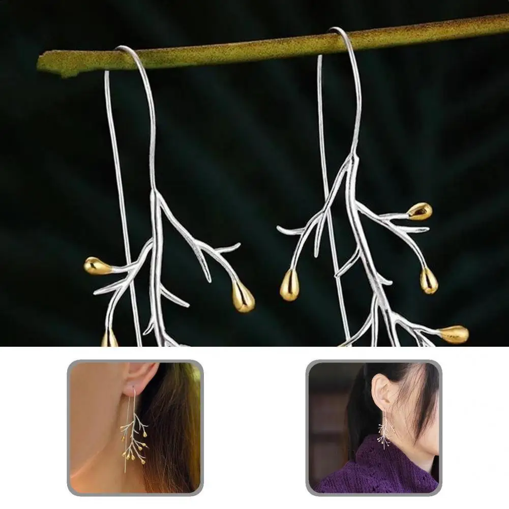 Comfy 1 Pair Stylish Elegant Branches Shape Ear Line Earrings Women Drop Earrings All Match for Party
Comfy 1 Pair Stylish Elegant Branches Shape Ear Line Earrings Women Drop Earrings All Match for Party