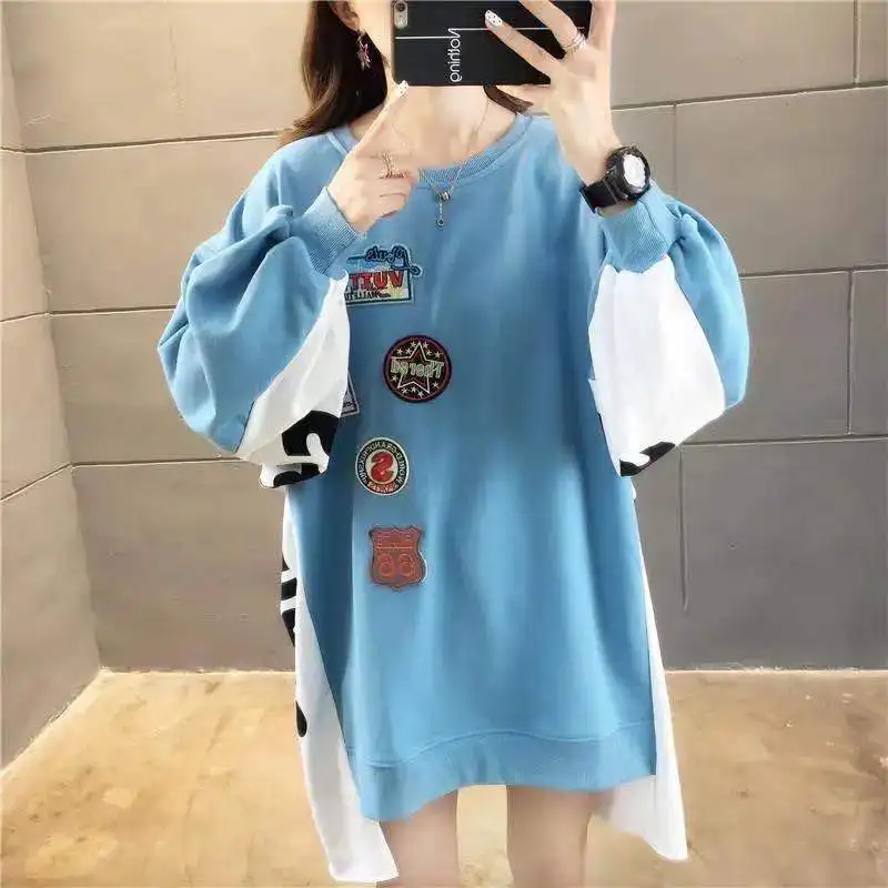 New Fashion Big Large Plus Size Casual Autumn Clothes Tops Women Long Sleeve Hoodies For Teen Girls Lady Long Hole Hoody Sweater
New Fashion Big Large Plus Size Casual Autumn Clothes Tops Women Long Sleeve Hoodies For Teen Girls Lady Long Hole Hoody Sweater