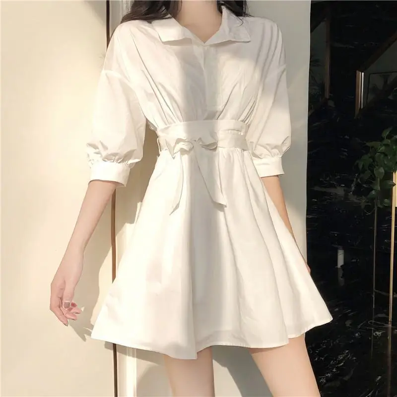 QWEEK White Shirt Dress Women Korean Style Party Mini Short Dresses Woman Autumn 2021 Casual Half Sleeve Sundress Robe Female
QWEEK White Shirt Dress Women Korean Style Party Mini Short Dresses Woman Autumn 2021 Casual Half Sleeve Sundress Robe Female