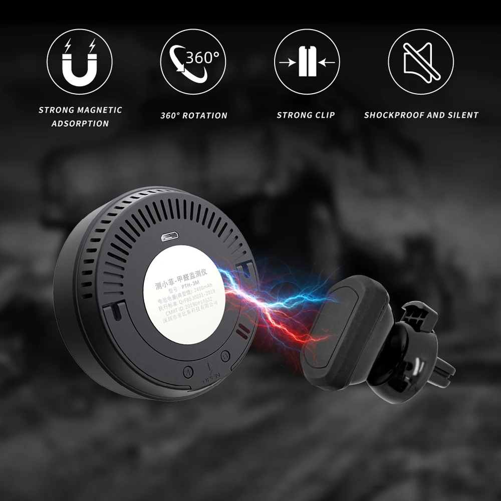 Air Quality Tester BT Formaldehyde Detector PTH-3M High Sensitive Poisoning Alarm Detector Air Quality Monitor
Air Quality Tester BT Formaldehyde Detector PTH-3M High Sensitive Poisoning Alarm Detector Air Quality Monitor