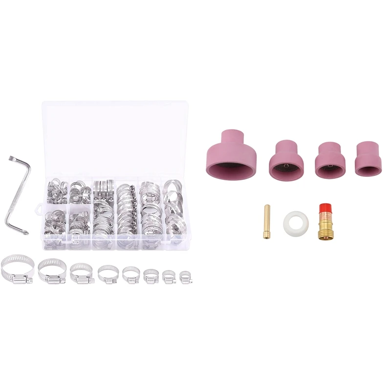 1 Set Ceramic Nozzle Cups Strainer Mesh Collet Gas Lens & 1 Set Stainless Steel Worm Gear Hose Clamps Duct Clamp
1 Set Ceramic Nozzle Cups Strainer Mesh Collet Gas Lens & 1 Set Stainless Steel Worm Gear Hose Clamps Duct Clamp