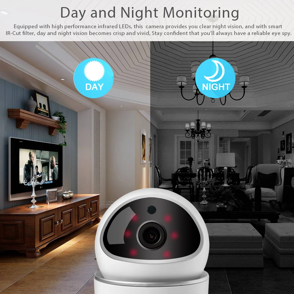 Tuya 1080P Mini Wifi IP Camera Two-way Intercome 2MP Infrared night vision Home Security Smart Camera Tuya Smart Life
Tuya 1080P Mini Wifi IP Camera Two-way Intercome 2MP Infrared night vision Home Security Smart Camera Tuya Smart Life