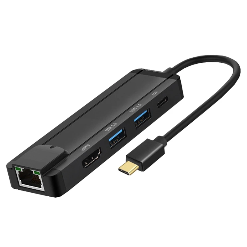 Type-C Docking Station 5 in 1 with HDMI Network Card All-In-One Converter for Laptop
Type-C Docking Station 5 in 1 with HDMI Network Card All-In-One Converter for Laptop