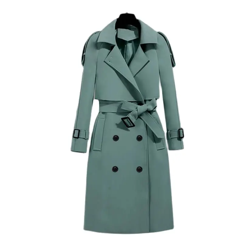 FAKUNTN Autumn Winter Elegant Women Double Breasted Solid Trench Coat Vintage Turn-down Collar Warm Trench with Belt
FAKUNTN Autumn Winter Elegant Women Double Breasted Solid Trench Coat Vintage Turn-down Collar Warm Trench with Belt
