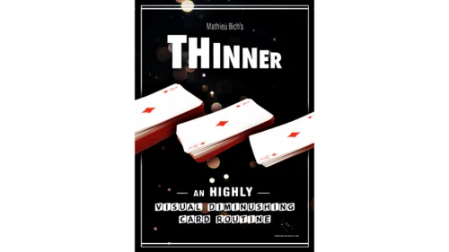 THINNER (Gimmick and Online Instruction) by Mathieu Bich Card Magic Props Magician Decks Illusions Close up Magic Tricks Visual
THINNER (Gimmick and Online Instruction) by Mathieu Bich Card Magic Props Magician Decks Illusions Close up Magic Tricks Visual