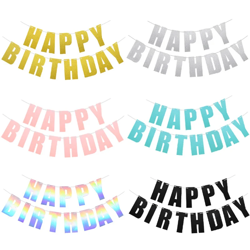 1Set Happy Birthday Banner Birthday Party Decoration Banner Gold Letters Hanging Garland Photo Props Bunting Garland
1Set Happy Birthday Banner Birthday Party Decoration Banner Gold Letters Hanging Garland Photo Props Bunting Garland