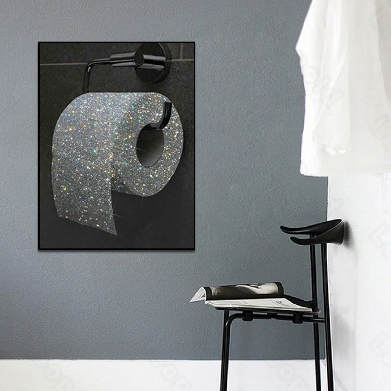 Cartoon Style Murals Sequined toilet paper Frameles Poster Home Residential Bedroom Decoration Living Room Canvas Painting
Cartoon Style Murals Sequined toilet paper Frameles Poster Home Residential Bedroom Decoration Living Room Canvas Painting