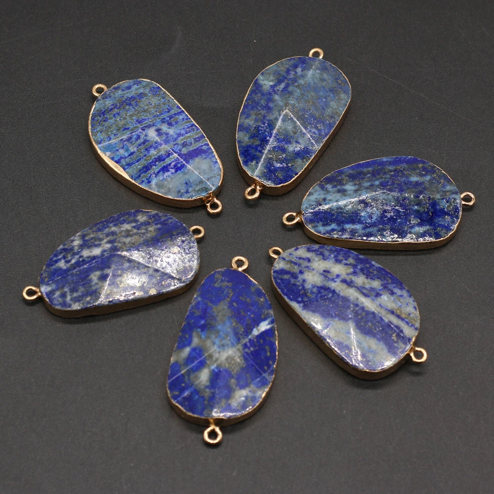 Wholesale6PCS Natural Semi-precious Stone Lapis Lazuli Gilt Edges Connector Pendant Making Fashion Necklace Earring Jewelry Gift
Wholesale6PCS Natural Semi-precious Stone Lapis Lazuli Gilt Edges Connector Pendant Making Fashion Necklace Earring Jewelry Gift