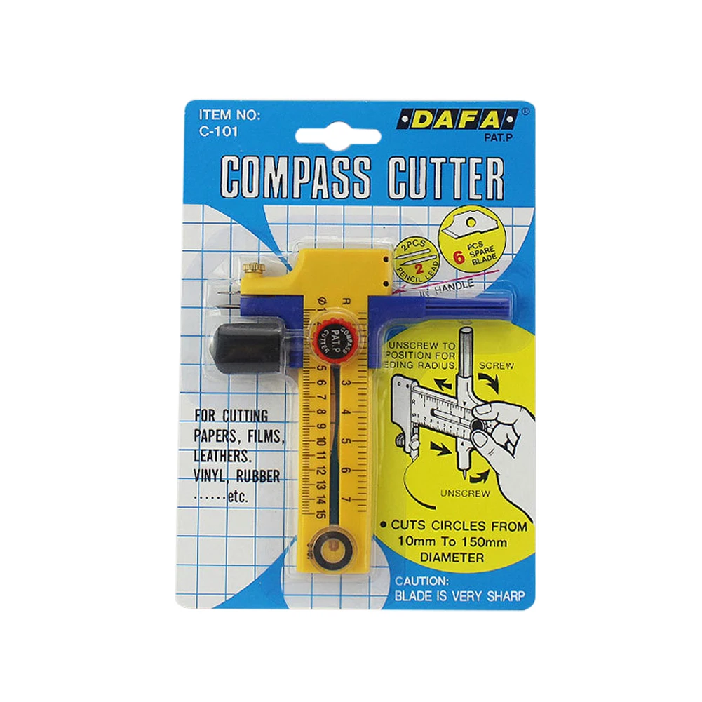 Compass Circle Cutter C-101 Photo Paper Cutter Compass Circles DIY Tool Tangential Device 10-150mm Diameter Round Cutter Craft
Compass Circle Cutter C-101 Photo Paper Cutter Compass Circles DIY Tool Tangential Device 10-150mm Diameter Round Cutter Craft