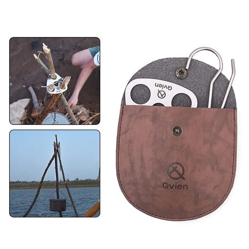 Outdoor Camping Tripod Ring Portable Bracket Plate Chain Multifunctional Cooking Campfire Pot Holder Hook Ring Hook
Outdoor Camping Tripod Ring Portable Bracket Plate Chain Multifunctional Cooking Campfire Pot Holder Hook Ring Hook